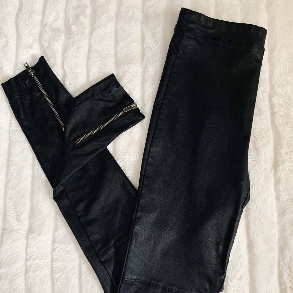 Faux Leather Moto Leggings